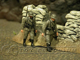 "BRAND NEW" Custom Built - Hand Painted 1:35 WWII German Infantry Soldier Set (2 Figure Set)