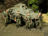 "BRAND NEW" Custom Built & Hand Painted 1:35 WWII German Infantry Soldier Set (4 Figure Set)