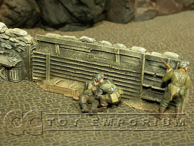"RETIRED & BRAND NEW" Build-a-Rama 1:32 Hand Painted WWII High Trench Wall