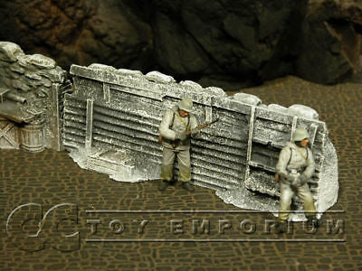 "RETIRED & BRAND NEW" Build-a-Rama 1:32 Hand Painted WWII "Winter" High Trench Wall