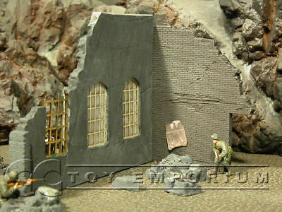 "BRAND NEW" Dioramas Plus 1:35 WWII Custom Painted 1 Story Ruin