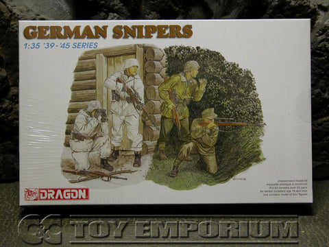 "BRAND NEW" Dragon Models 1:35 Scale Deluxe WWII "German Snipers" Model Kit