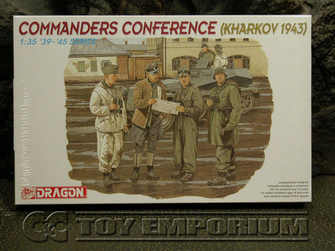"BRAND NEW" Dragon Models 1:35 Scale Deluxe WWII "German Commander's Conference" Model Kit