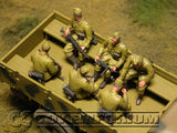 "BRAND NEW" Custom Built - Hand Painted & Weathered 1:35 WWII German "DAK Infantry Sitting" (6 Figure Set)