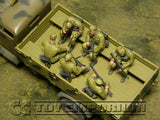 "BRAND NEW" Custom Built - Hand Painted & Weathered 1:35 WWII German "DAK Infantry Sitting" (6 Figure Set)
