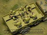 "BRAND NEW" Custom Built - Hand Painted & Weathered 1:35 WWII German "DAK Infantry Sitting" (6 Figure Set)