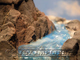 "BRAND NEW" 1:32 Custom Painted & Weathered Deluxe Large Winter Mountain Diorama Platform Exclusive