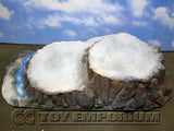 "BRAND NEW" 1:32 Custom Painted & Weathered Deluxe Large Winter Mountain Diorama Platform Exclusive
