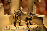 "BRAND NEW" Custom Built - Hand Painted & Weathered 1:35 WWII German Sniper Team Soldier Set (2 Figure Set)