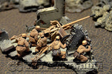"BRAND NEW" Custom Built - Hand Painted & Weathered 1:35 WWII German Pak 38 with 5 Winter Crew