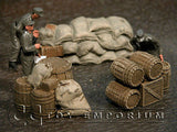 "RETIRED & BRAND NEW" Build-a-Rama 1:32 Hand Painted WWII Food Supply Set (3 Piece Set)
