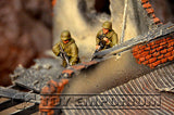 "BRAND NEW" Custom Built - Hand Painted & Weathered 1:35 WWII German Sniper Team Soldier Set (2 Figure Set)