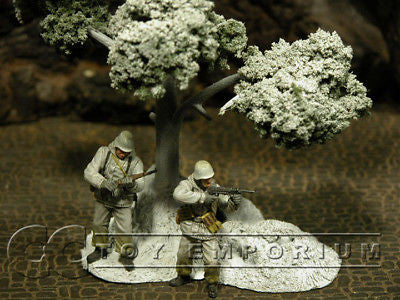 "RETIRED & BRAND NEW" Build-a-Rama 1:32 Hand Painted WWII "Winter" Deluxe Large Tree