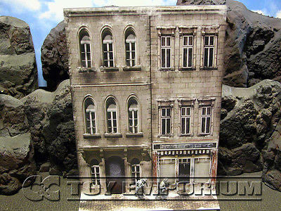 "BRAND NEW"  Build-a-Rama Deluxe WWII "Photo Real" Winter Color Facade #1 w/Sidewalk