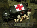 "RETIRED" Forces Of Valor 1:32 WWII US 4 x 4 Ambulance