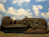 "BRAND NEW" 1:32 Custom Painted & Weathered Deluxe Large Mountain Diorama Platform Exclusive