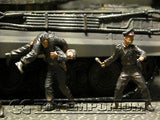"BRAND NEW" Custom Built - Hand Painted & Weathered 1:35 WWII German Wounded KingTiger Tank Crew -  Kursk 1943 (4 Figure Set)