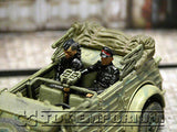 "BRAND NEW" Custom Built & Hand Painted 1:35 WWII German SS Officer & Secretary Set  (2 Figure set)
