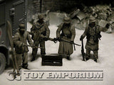 "BRAND NEW" Custom Built - Hand Painted & Weathered 1:35 WWII German "Winter" Combatants Soldier Set  (4 Figure Set)