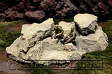 "RETIRED & BRAND NEW" Build-a-Rama Deluxe Custom Built 1:32 Hand Painted WWII Large Resin Rock Formation #1