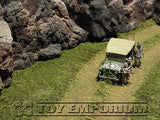"BRAND NEW" Build-a-Rama 1:32 Hand Painted "WWII Deluxe Curved Road Grass Mat" (24" x 12")