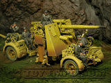 "BRAND NEW" Custom Built - Hand Painted & Weathered 1:35 WWII German "88 Crew Riders" Set (5 Figure Set)