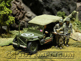 RETIRED & BRAND NEW" Forces Of Valor 1:32 Scale WWII D-Day US Willy's  Jeep - Normandy 44'