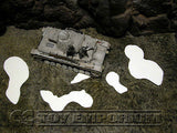 "RETIRED & BRAND NEW"  Build-a-Rama 1:32 Hand Painted WWII Deluxe Snow Patches Set (5 Piece Set)