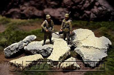 "RETIRED" Build-a-Rama Deluxe 1:32 Hand Painted Custom Built Loose Stone Pack Set (Aprox 10 Piece Set)