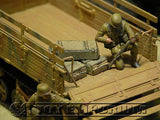 "RETIRED & BRAND NEW" Build-a-Rama 1:32 Hand Painted WWII Deluxe "Desert Tan" Crate Set (3 Piece Set)