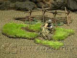 "RETIRED & BRAND NEW" Build-a-Rama 1:32 Hand Painted WWII Grass Patches Set (5 Piece set)