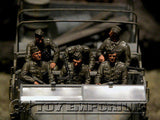 "BRAND NEW" Custom Built - Hand Painted & Weathered 1:35 WWII German Half Track Riders (6  Figure Set)
