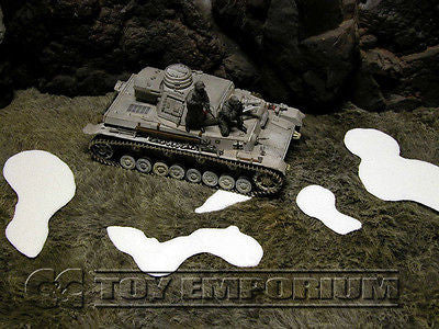 "RETIRED & BRAND NEW"  Build-a-Rama 1:32 Hand Painted WWII Deluxe Snow Patches Set (5 Piece Set)