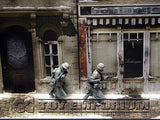 "BRAND NEW"  Build-a-Rama Deluxe WWII "Photo Real" Winter Color Facade #1 w/Sidewalk
