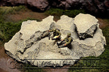 "RETIRED & BRAND NEW" Build-a-Rama Deluxe Custom Built 1:32 Hand Painted WWII Large Resin Rock Formation #1