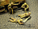 "BRAND NEW" Custom Built - Hand Painted & Weathered 1:35 WWII German Afrika Korps Panzergrenadiers  El Alamein Set  (4 Figure Set)