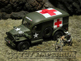 "RETIRED" Forces Of Valor 1:32 WWII US 4 x 4 Ambulance