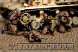 "BRAND NEW" Custom Built - Hand Painted & Weathered 1:35 WWII Deluxe "German Infantry" Soldier Set (4 Figure Set)