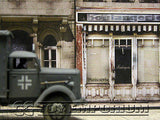 "BRAND NEW"  Build-a-Rama Deluxe WWII "Photo Real" Color Facade #1 w/Sidewalk Set