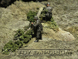 "RETIRED & BRAND NEW" Build-a-Rama 1:32 Hand Painted WWII "Deluxe Blasted Tree Terrain" Set