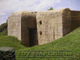 "RETIRED"  Build-a-Rama 1:32 Scale Deluxe WWII  "Normandy  Bunker - 7" Color Back  Drop