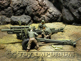 "RETIRED & "BRAND NEW" Forces Of Valor 1:32 Scale WWII US M2A1 105mm Howitzer & 3 Man Crew - France 44