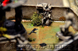 "BRAND NEW" Pro Built 1:32 Deluxe LIGHTED Battle Damaged Fountain!