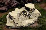 "RETIRED & BRAND NEW" Build-a-Rama Deluxe Custom Built 1:32 Hand Painted WWII Large Resin Rock Formation #1