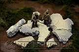 "RETIRED" Build-a-Rama Deluxe 1:32 Hand Painted Custom Built Loose Stone Pack Set (Aprox 10 Piece Set)
