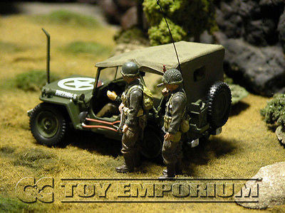 RETIRED & BRAND NEW" Forces Of Valor 1:32 Scale WWII D-Day US Willy's  Jeep - Normandy 44'