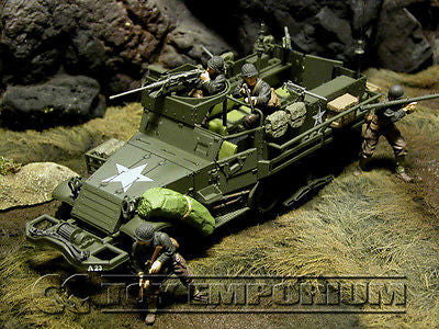 "RETIRED" Forces Of Valor  -  US  M3A1 Half Track  Normandy, 1944