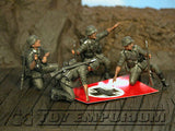 "BRAND NEW" Custom Built & Hand Painted 1:35 WWII German "Stukas Flying" Set (4 Figure Set)