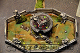 "BRAND NEW" Pro Built 1:32 Deluxe LIGHTED Battle Damaged Fountain!