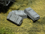"RETIRED & BRAND NEW" Build-a-Rama 1:32 Hand Painted WWII Deluxe "Field Gray" Crate Set (3 Piece Set)